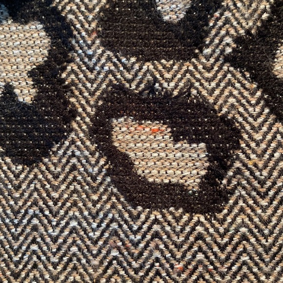 Jacques d’Albry Paris Animal Print wool blend scarf leopard like print - Picture 6 of 6